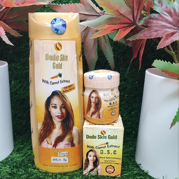 Skincare Dodo Skin Gold With Carrot Extract Set Lotion 20ml Black